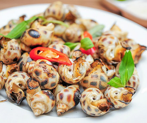 ỐC HƯƠNG NƯỚNG MỌI (THEO THỜI GIÁ)